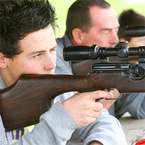 Air Rifles Cheshire - Man Aiming Rifle Air Rifles Cheshire - Man Aiming Rifle
